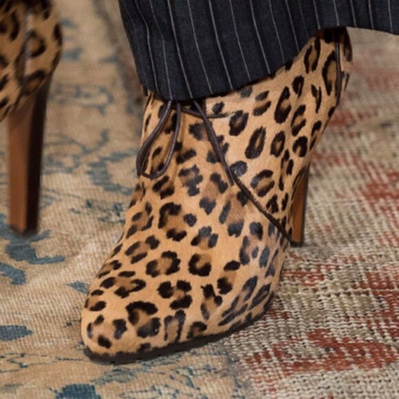 Ralph Lauren Fall Runway Collection Made in Italy Cayla Leopard Haircalf Boot - Picture 13 of 16